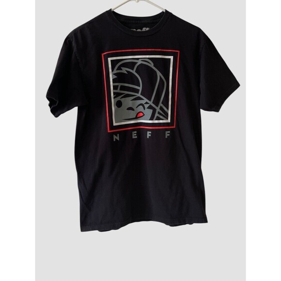 Neff Graphic T-Shirt Adult Medium Vintage Black Y2K - Picture 1 of 4